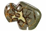 Calcite Crystal Filled, Polished Septarian Buffalo - Utah #160172-2